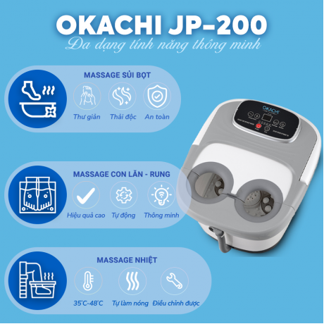 Bồn ngâm chân OKACHI JP-200 (cao cấp)