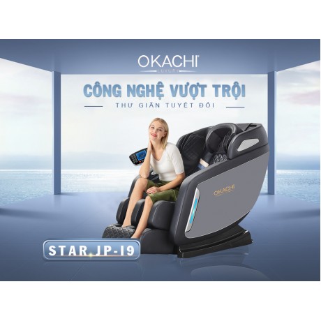 Ghế massage toàn thân OKACHI LUXURY Star JP-I9 (xám)