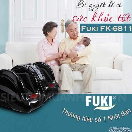 Máy massage chân hồng ngoại Fuki Nhật Bản FK-6811(màu đen)